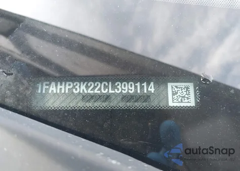 2012 Ford Focus Se z USA, uszkodzony, nr VIN 1FAHP3K22CL399114